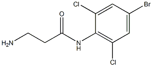 3-amino-N-(4-bromo-2,6-dichlorophenyl)propanamide Structure