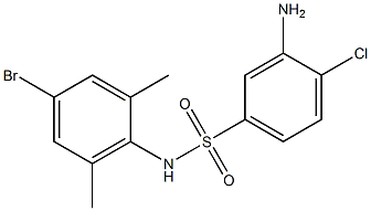 3-amino-N-(4-bromo-2,6-dimethylphenyl)-4-chlorobenzene-1-sulfonamide Structure