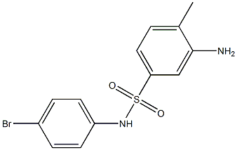 3-amino-N-(4-bromophenyl)-4-methylbenzene-1-sulfonamide Structure