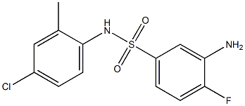 3-amino-N-(4-chloro-2-methylphenyl)-4-fluorobenzene-1-sulfonamide Structure