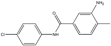 3-amino-N-(4-chlorophenyl)-4-methylbenzamide Structure