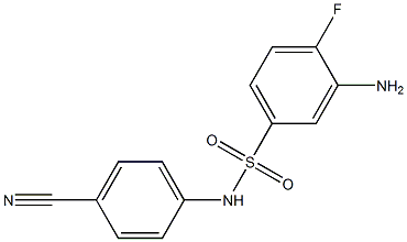 3-amino-N-(4-cyanophenyl)-4-fluorobenzene-1-sulfonamide