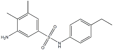 3-amino-N-(4-ethylphenyl)-4,5-dimethylbenzene-1-sulfonamide Structure