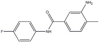 3-amino-N-(4-fluorophenyl)-4-methylbenzamide Struktur
