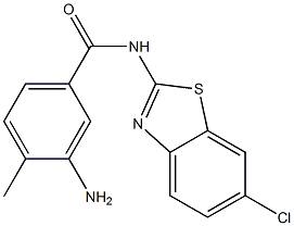 3-amino-N-(6-chloro-1,3-benzothiazol-2-yl)-4-methylbenzamide Structure