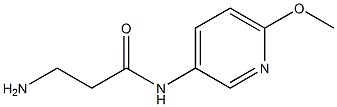3-amino-N-(6-methoxypyridin-3-yl)propanamide 结构式