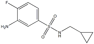 3-amino-N-(cyclopropylmethyl)-4-fluorobenzene-1-sulfonamide