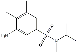 3-amino-N,4,5-trimethyl-N-(propan-2-yl)benzene-1-sulfonamide 化学構造式