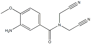 3-amino-N,N-bis(cyanomethyl)-4-methoxybenzamide,,结构式