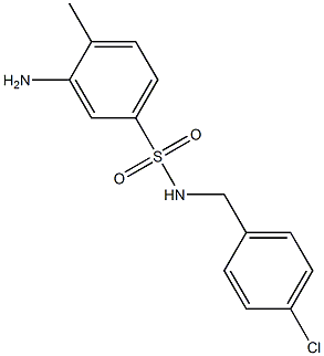 3-amino-N-[(4-chlorophenyl)methyl]-4-methylbenzene-1-sulfonamide