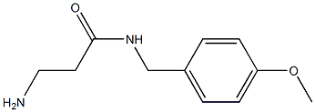 3-amino-N-[(4-methoxyphenyl)methyl]propanamide Structure