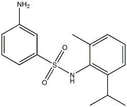 3-amino-N-[2-methyl-6-(propan-2-yl)phenyl]benzene-1-sulfonamide Structure