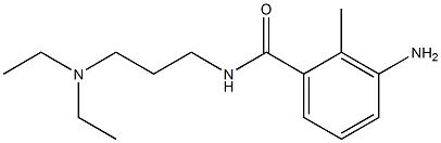 3-amino-N-[3-(diethylamino)propyl]-2-methylbenzamide Struktur