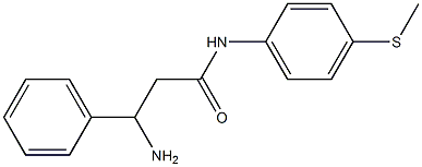 3-amino-N-[4-(methylthio)phenyl]-3-phenylpropanamide