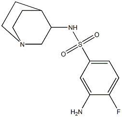  3-amino-N-{1-azabicyclo[2.2.2]octan-3-yl}-4-fluorobenzene-1-sulfonamide