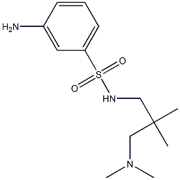 3-amino-N-{2-[(dimethylamino)methyl]-2-methylpropyl}benzene-1-sulfonamide