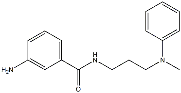 3-amino-N-{3-[methyl(phenyl)amino]propyl}benzamide,,结构式