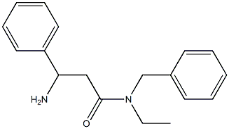 3-amino-N-benzyl-N-ethyl-3-phenylpropanamide,,结构式