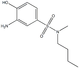 3-amino-N-butyl-4-hydroxy-N-methylbenzene-1-sulfonamide Structure