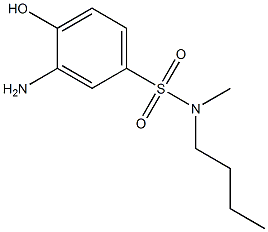 3-amino-N-butyl-4-hydroxy-N-methylbenzene-1-sulfonamide,,结构式