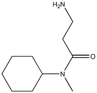 3-amino-N-cyclohexyl-N-methylpropanamide 结构式