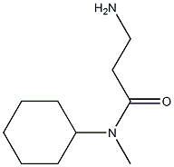 3-amino-N-cyclohexyl-N-methylpropanamide,876761-00-1,结构式