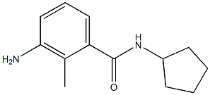 3-amino-N-cyclopentyl-2-methylbenzamide 化学構造式