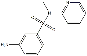 3-amino-N-methyl-N-(pyridin-2-yl)benzene-1-sulfonamide 结构式