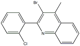 3-bromo-2-(2-chlorophenyl)-4-methylquinoline Structure