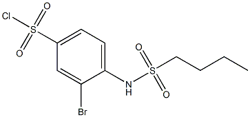 3-bromo-4-(butane-1-sulfonamido)benzene-1-sulfonyl chloride