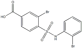  3-bromo-4-[(2-bromophenyl)sulfamoyl]benzoic acid