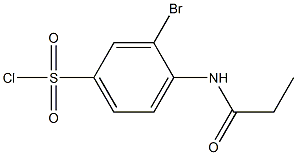 3-bromo-4-propanamidobenzene-1-sulfonyl chloride