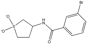 3-bromo-N-(1,1-dioxidotetrahydrothien-3-yl)benzamide Structure