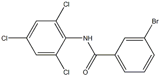 3-bromo-N-(2,4,6-trichlorophenyl)benzamide 化学構造式