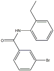3-bromo-N-(2-ethylphenyl)benzamide Structure