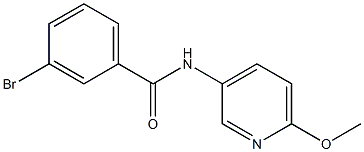 3-bromo-N-(6-methoxypyridin-3-yl)benzamide Structure