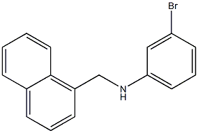 3-bromo-N-(naphthalen-1-ylmethyl)aniline Structure