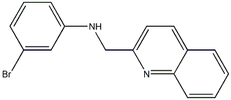 3-bromo-N-(quinolin-2-ylmethyl)aniline Struktur