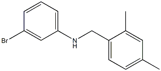 3-bromo-N-[(2,4-dimethylphenyl)methyl]aniline Structure