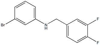 3-bromo-N-[(3,4-difluorophenyl)methyl]aniline Structure