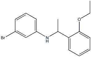 3-bromo-N-[1-(2-ethoxyphenyl)ethyl]aniline Structure