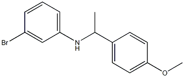 3-bromo-N-[1-(4-methoxyphenyl)ethyl]aniline,,结构式