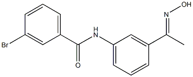 3-bromo-N-{3-[(1E)-N-hydroxyethanimidoyl]phenyl}benzamide Structure