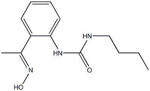 3-butyl-1-{2-[1-(hydroxyimino)ethyl]phenyl}urea Structure