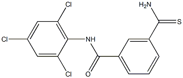 3-carbamothioyl-N-(2,4,6-trichlorophenyl)benzamide