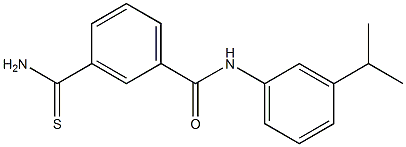 3-carbamothioyl-N-[3-(propan-2-yl)phenyl]benzamide Structure