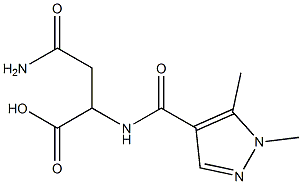 3-carbamoyl-2-[(1,5-dimethyl-1H-pyrazol-4-yl)formamido]propanoic acid
