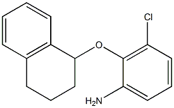 3-chloro-2-(1,2,3,4-tetrahydronaphthalen-1-yloxy)aniline,,结构式
