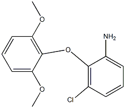 3-chloro-2-(2,6-dimethoxyphenoxy)aniline Structure