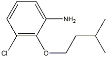 3-chloro-2-(3-methylbutoxy)aniline 化学構造式